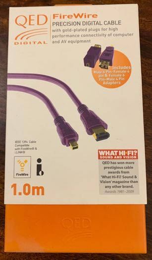 Qed Firewire Precision Digital Cable Brand New & Sealed