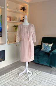 Ladies Short Lace Chiffon Jacket with matching Aire Barcelona Dress