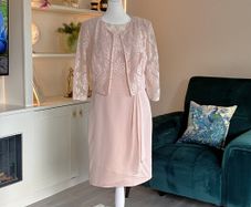 Ladies Short Lace Chiffon Jacket with matching Aire Barcelona Dress