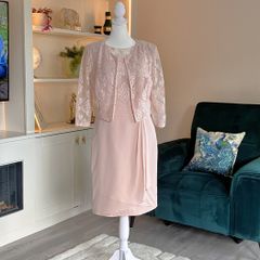 Ladies Short Lace Chiffon Jacket with matching Aire Barcelona Dress
