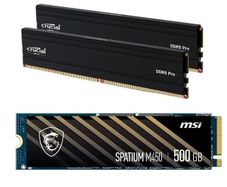 Crucial Pro 32gb Ddr5 Kit + MSI 500gb Pcie 4.0 Nvme Ssd