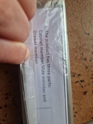 Ball bearing drawer slide 350 m
