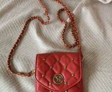 NWT - Studio Badgley Mischa Vegan Leather Phone Case Diamond Quilting Coral