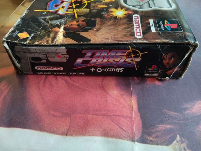 vintage Time Crisis + G-Con 45 Light Gun Big Box Bundle for the original PlayStation (PS1)