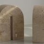 Set of 2 Natural Travertine Bookends Image 3