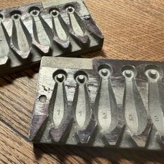 Lead sinker mould (1,1,2,2,3oz)