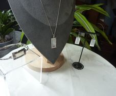 Sterling Silver 925 Mother of Pearl Set. Pendant, Bangle and Earrings. Hallmarked London 2006