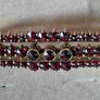 An  Amazing 14Ct Solid Gold Garnet Brooch, A heavy 7.2 grams Image 2