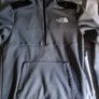 Grey North face half zip top Image 5