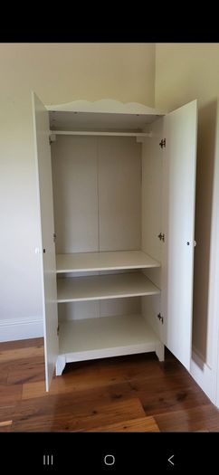 Childs Wardrobe and Changing unit/shelf