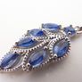 Sterling silver kyanite lever-back earrings 925 Image 7