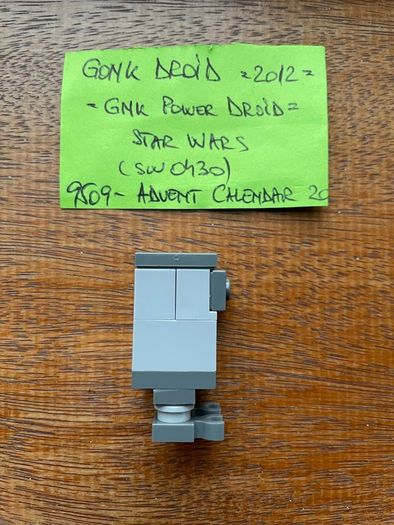 Lego minifigure Gray Gonk Droid sw0430 - 2012