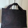 Shiseido Tote Carry Bag- Brand Shiseido. Black Heavy Canvas Cotton handbag With Red Stitching. Immaculate. Unused. Image 4