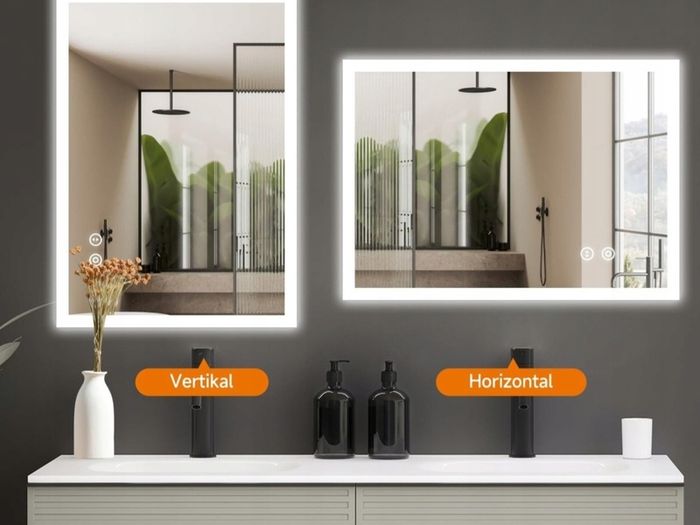 LED Bathroom Mirror Shaver Socket Antifog Speakers
