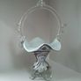 Italian Murano Art Glass Basket Image 3