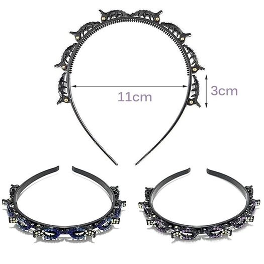 Brand New 1PCS Hairband with Twist Clip Hairstyle Aid Hairband with Clips,