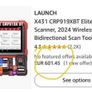 Launch X431 CRP919X BT Bidirectional Car Diagnosis Tool DBSCar VII VCI connector Image 2