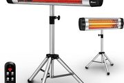 Telescopic  infrared Heater with 3 Heat Settings, Patio Heater Indoor and Outdoor Use, Tripod Stand Infrared Heater