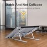 New Sale | Aluminum Adjustable Laptop Stand For Desk, Foldable Laptop Holder For Desk Image 5