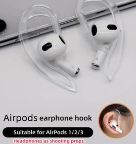 Transparent Ear Hook for AirPods Earhook TPU Anti-Lost Ear Hanging Accessories Compatible with AirPods 1/2/3 Free inspection