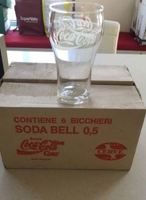 Coca Cola Glasses Italian Bevete Coca Cola