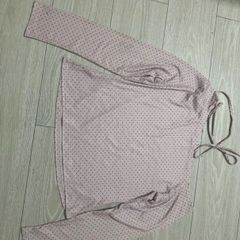 Pink polka dot off shoulder top