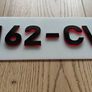 3D acrylic registration plate personalized Image 2