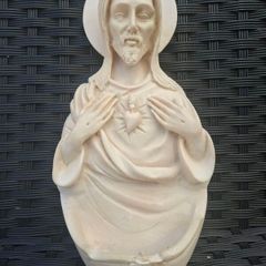 Lovely Vintage Jesus Sacred Heart Holy water Font