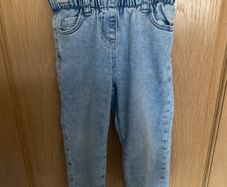 Next girls Mom style stonewash denim jeans aged 2-3