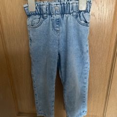 Next girls Mom style stonewash denim jeans aged 2-3