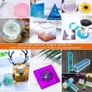 Epoxy Resin Moulds Silicone, Acejoz 12Pcs Resin Moulds Kit for Resin Casting with Sphere, Cube, Pyramid, Diamond, Square, Round and Crystal Pendants for Resin Epoxy, Candle, Soap, Bath Bomb (FREE POSTAGE) Image 2