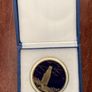 Vintage GDR Buchenwald Glockenturm Memorial Medallion in Box Image 2