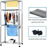 Electric Clothes Dryer 1000W Large Capacity 15kg Double layer Stainless Steel Energy-Efficient Indoor Wet Laundry Warm Air Drying Wardrobe (Three layer) Image 8
