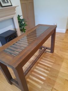 Console table 78cm height and 133cmlong and 48cm wide