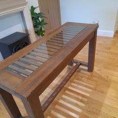 Console table 78cm height and 133cmlong and 48cm wide