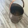 Brass coal bucket or Ornament feature with tongs Image 2