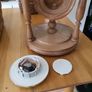 antique nautical wooden quartz clock Image 7