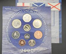 Royal Mint UK 2007 Brilliant Uncirculated Coin Set