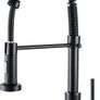 Kitchen Sink Mixer Tap, Spring Kitchen Faucet with Pull Down Sprayer, 2 Spray Modes High Arc Single Handle Lever Kitchen Tap MULTIPLE COLOURS AVAILABLE (FREE POSTAGE) Image 2