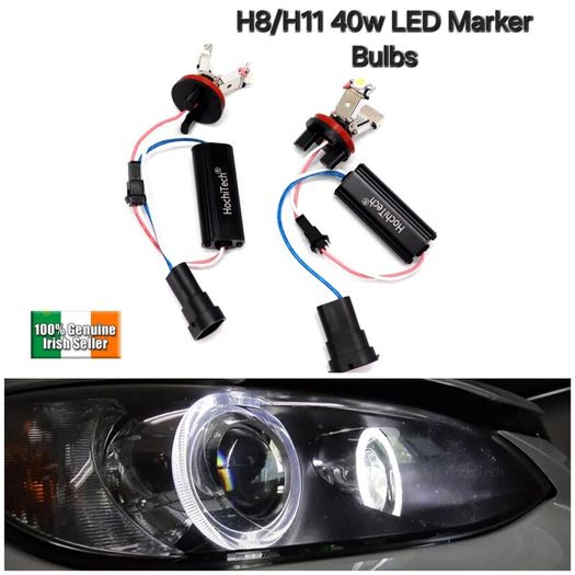 High Power H8 Led Marker Bulbs For E60 E61 E71 E70 Lci E90 E91 X6 Z4 E92 X1