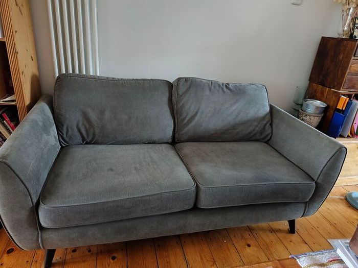 Grey fabric sofa