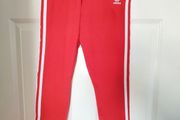 Adidas red leggings