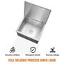 Drop in Ice Chest, 28"L x 16"W x 17"H Stainless Steel Ice Cooler, Commercial Ice Bin with Hinged Cover Image 4
