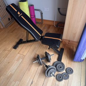 Weight bench + Dumbbell set 35 kgs