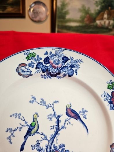 Wood &  Sons Oriental Birds Plate England, c. 1914-1924