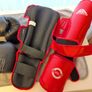 Combat Sports Training Set: 14 oz Boxing Gloves + Shin Guards (Size L/XL) Image 2