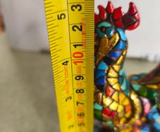 Mosaic Rooster of the Carnival Collection by Barcino. 13 cm
