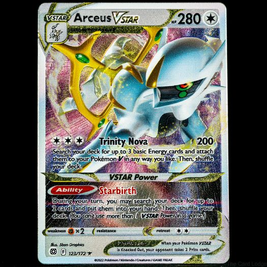 Arceus VSTAR 123/172 Metal Card Premium Collection Ultra Rare Holo Brilliant Stars SWSH Pokemon Card
