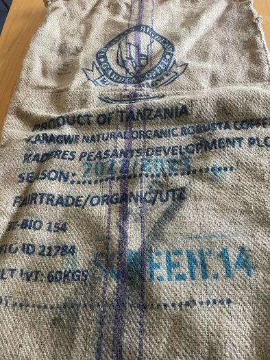 coffee bean hession sacks