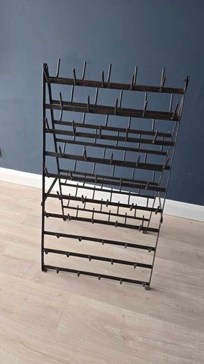 vintage bottle drying rack
